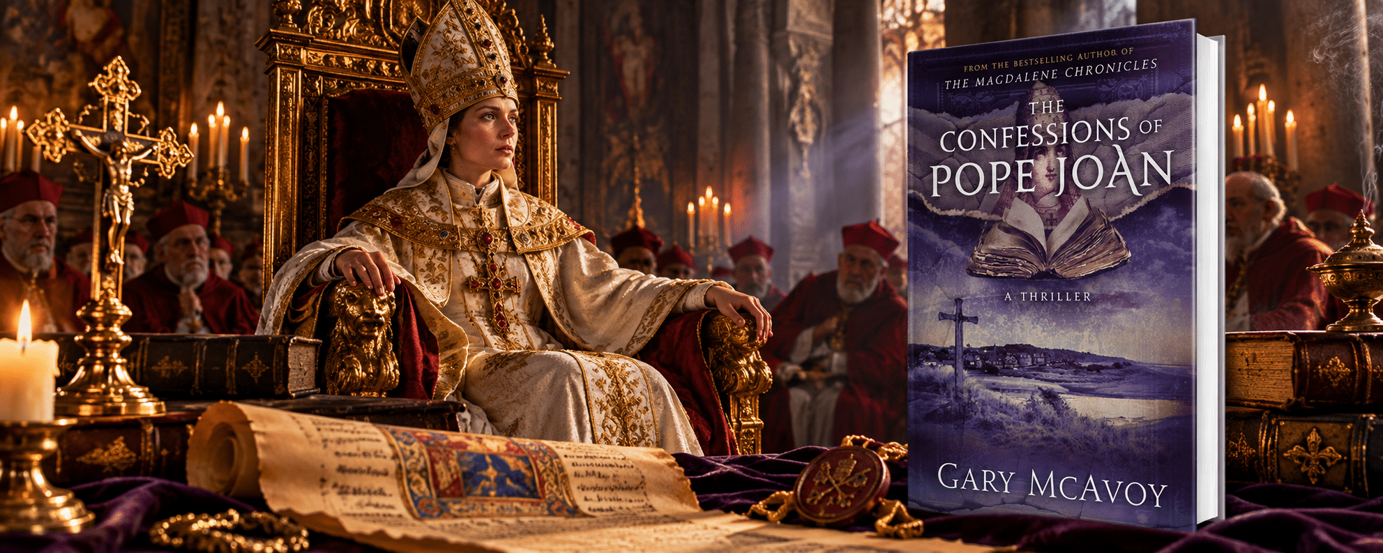 The Confessions of Pope Joan book cover by Gary McAvoy