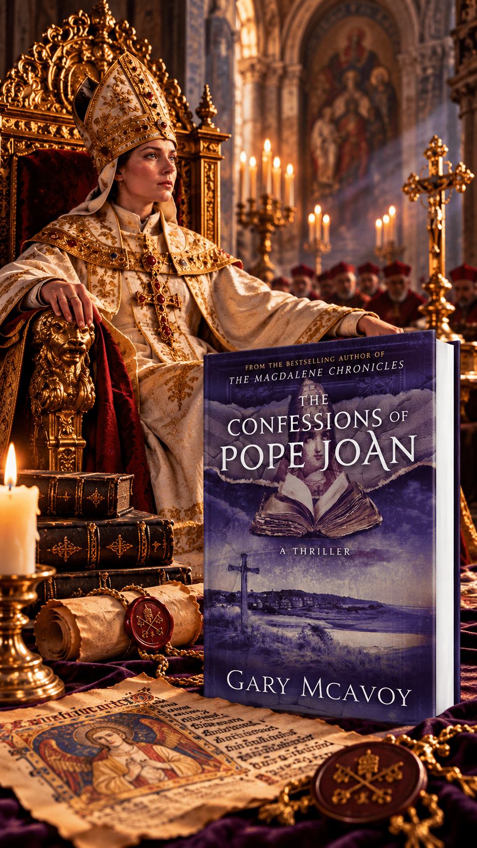 The Confessions of Pope Joan book cover by Gary McAvoy